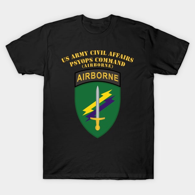 United States Army Civil Affairs and Psychological Operations Command T-Shirt by twix123844